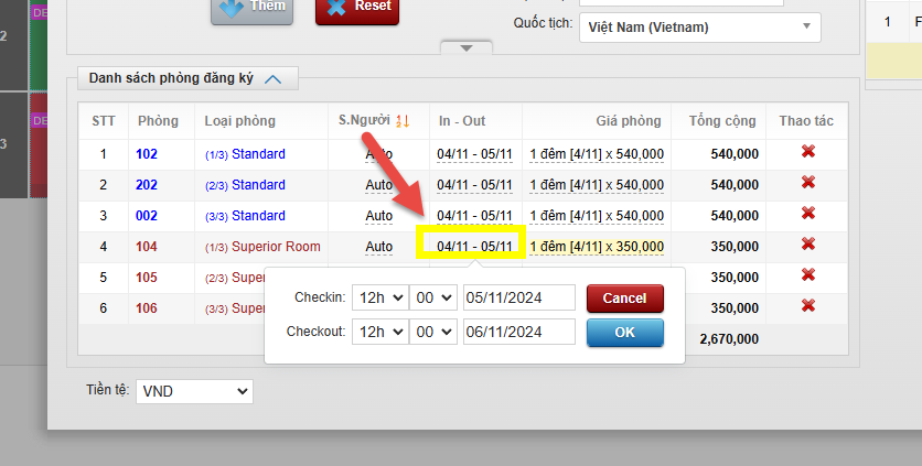 Booking Group (khách đoàn)
