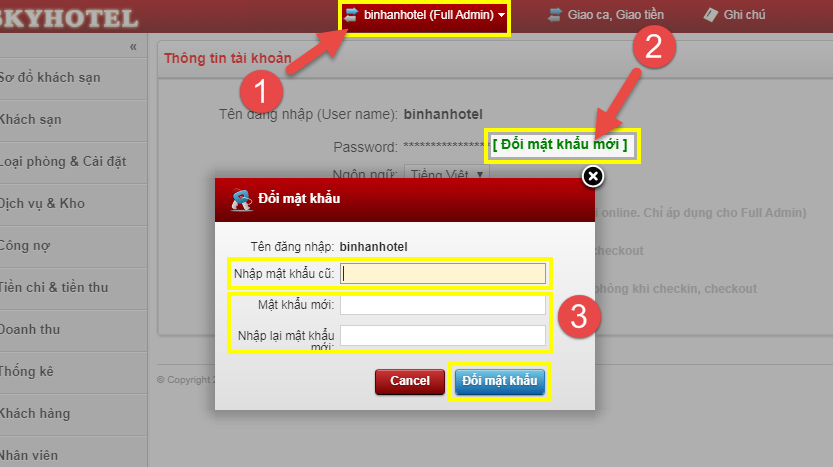Các điều chỉnh thường gặp