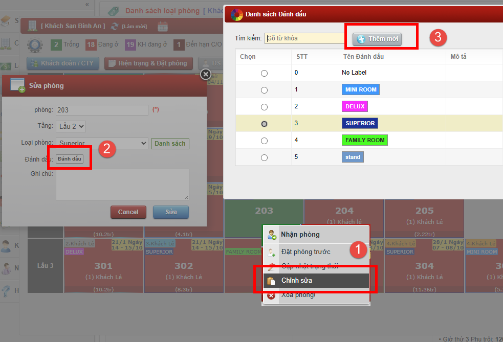 Cài đặt Giá phòng (Loại phòng)