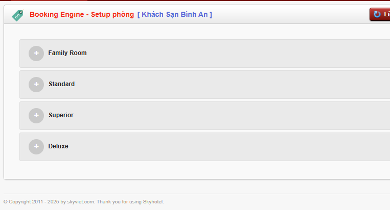 Cài đặt trang chủ