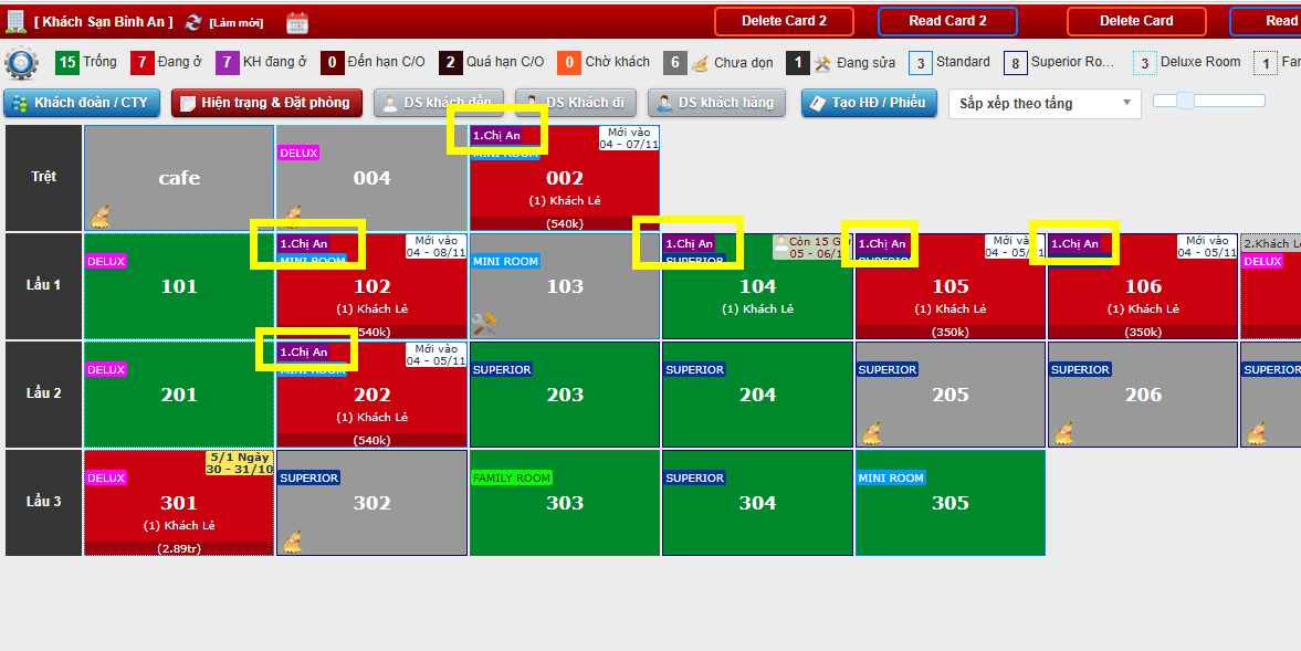 Checkin Group (khách đoàn)