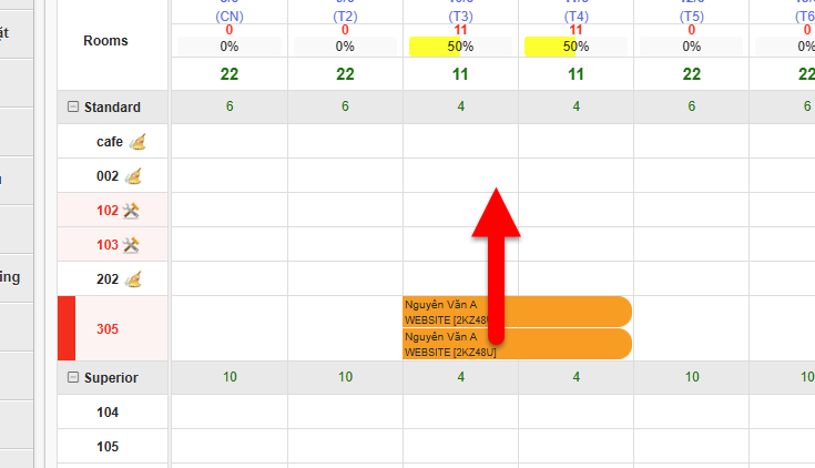 Chỉnh sửa booking đoàn