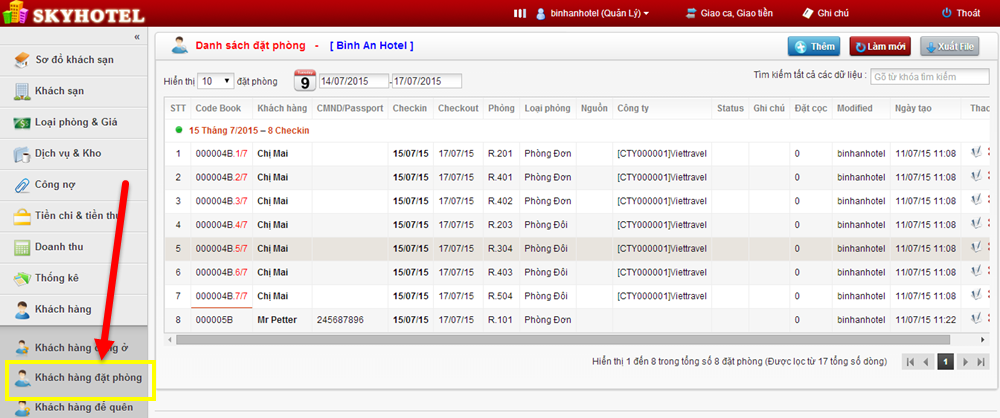 Đặt Phòng (Booking)