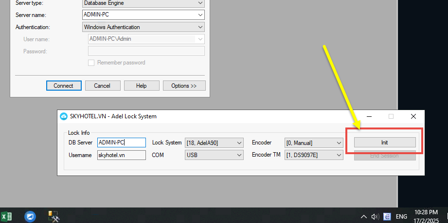 Fix kết nối khóa Adel