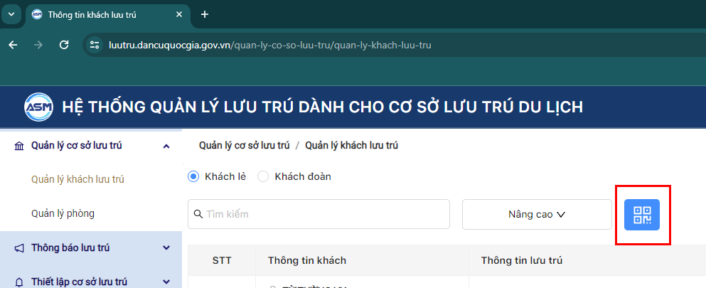 Liên kết máy Scan QR quét CCCD