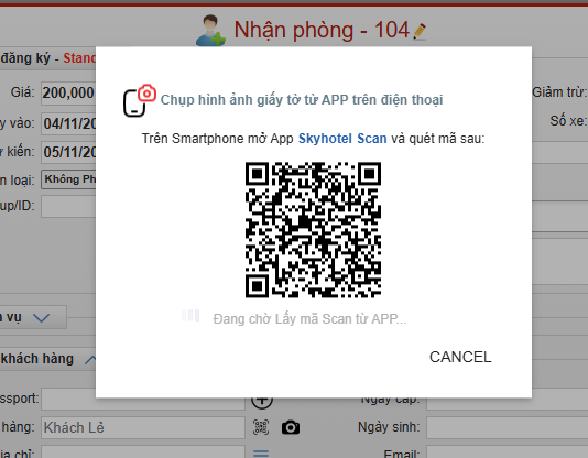Scan (Chụp ảnh) giấy tờ qua APP