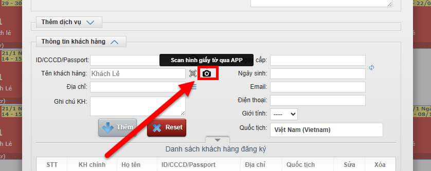 Scan (Chụp ảnh) giấy tờ qua APP