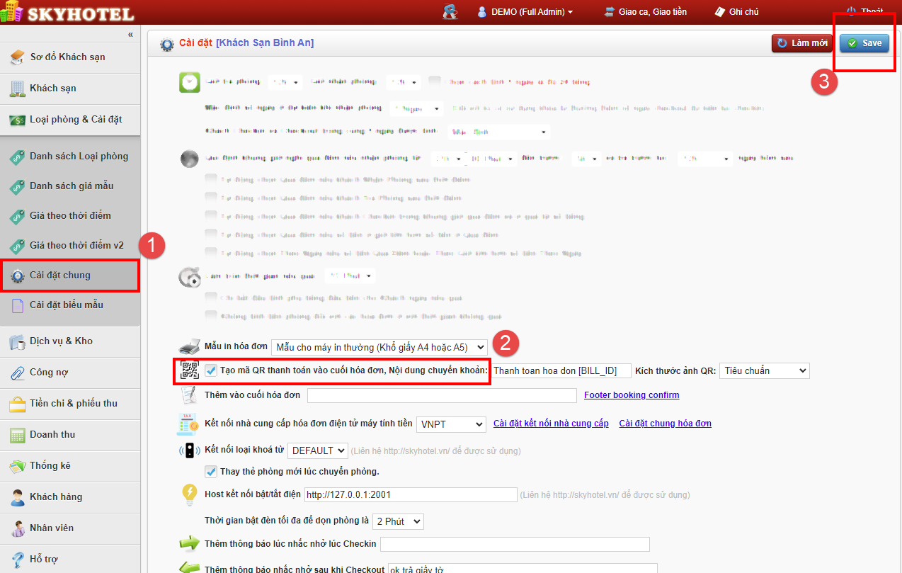 Tạo mã QR trên Hóa đơn