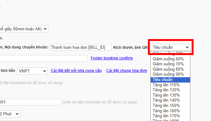 Tạo mã QR trên Hóa đơn