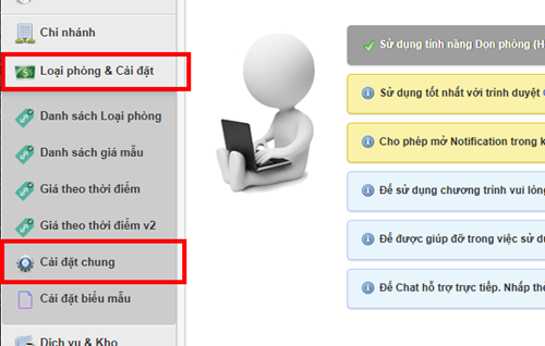 Thông báo Zalo báo cáo khách tháng