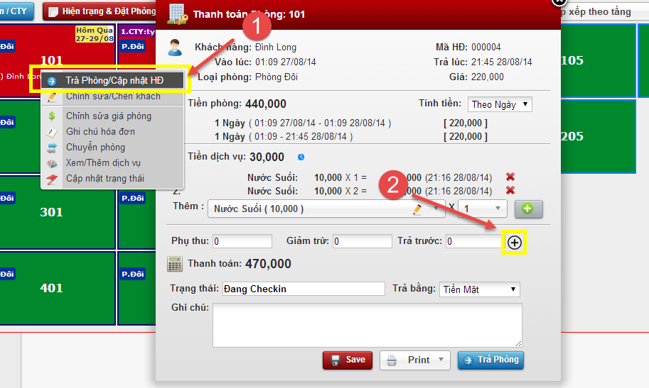 Trả trước (Đặt cọc, Deposit)