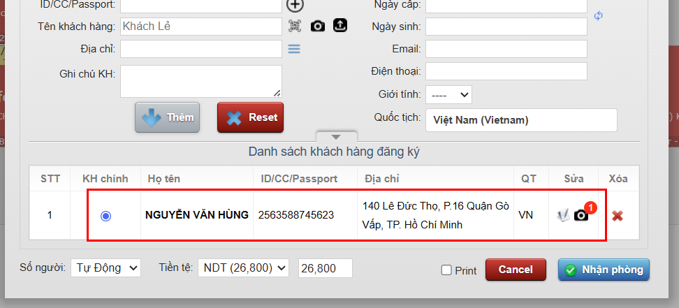 Tự động nhận dạng thông tin giấy tờ