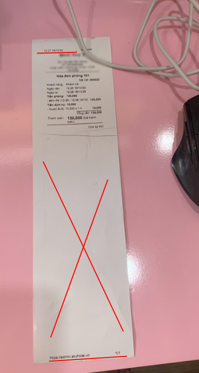 Xử lý in dư thừa giấy