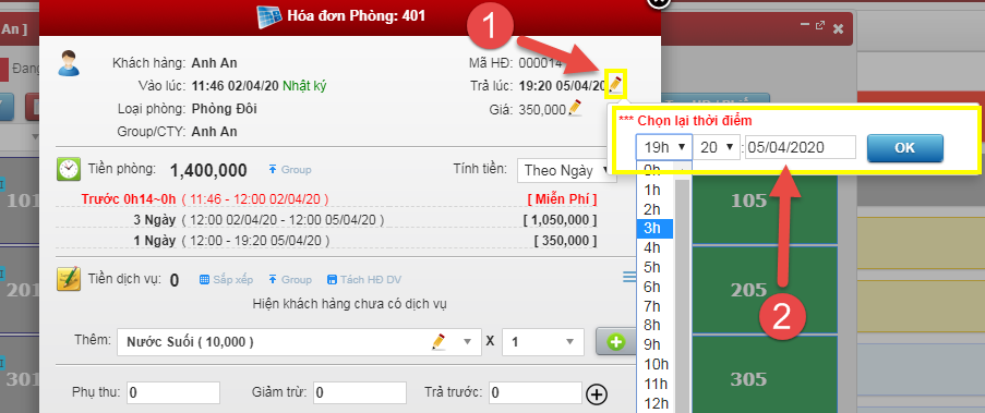 Xử lý thao tác sai