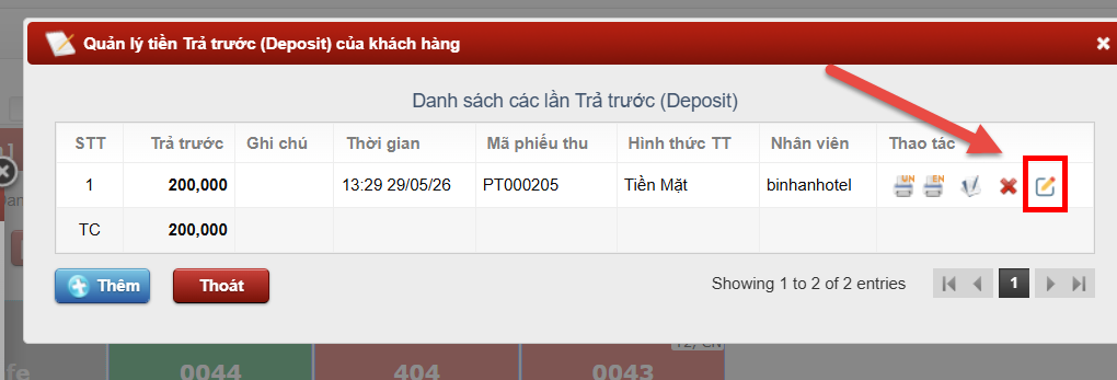 Xuất HĐĐT tại thời điểm Trả trước